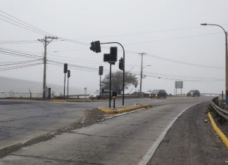 Vándalos dejan acceso a San Felipe sin semáforos