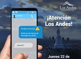 Probarán sistema de alerta temprana en Los Andes