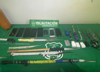 Incautan celulares y armas en Cárcel de San Felipe