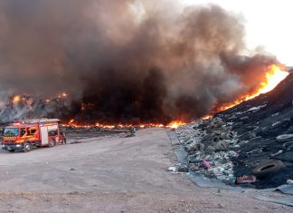 Sumario a GEA por incendio en Relleno Sanitario