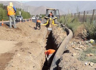 Millonario cambio de tuberías realiza Esval en Curimón