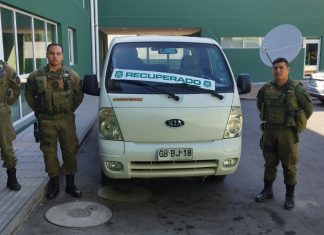 Recuperan camión robado en Santiago