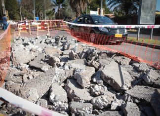 San Felipe: siguen tapando “hoyos”