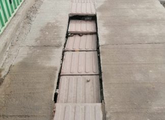 Increíble: se hunde vereda en recién inaugurada Avenida Michimalonco