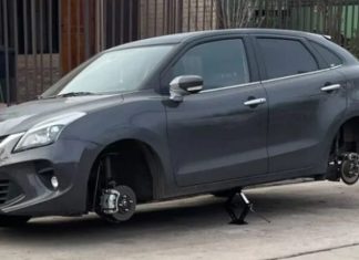 Detienen a delincuentes que robaban ruedas a vehículos estacionados en la vía pública