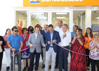 Alcalde Vergara inaugura oficina de Bancoestado en Panquehue