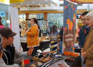 Artesanos de Rinconada venden sus productos en Espacio Urbano