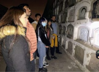 Los Andes: Realizan nueva visita nocturna al Cementerio Parroquial